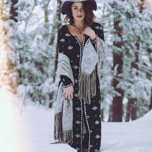 free people winter sun dress Free People Winter Sun Dress in Ivory Combo
